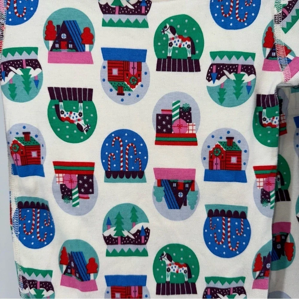Hanna Andersson Toddler Organic Cotton Christmas Snow Globe Pajama Set